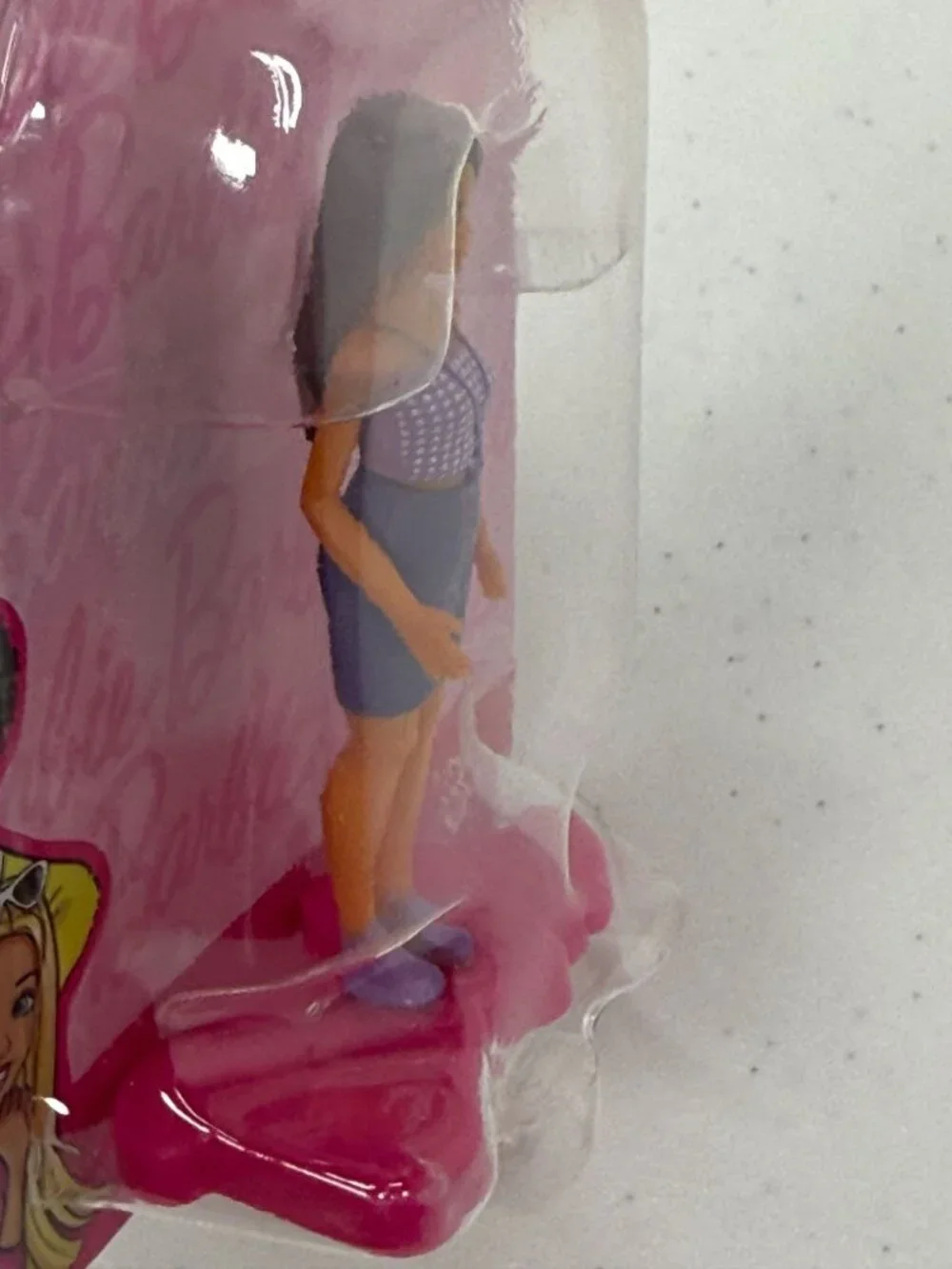Barbie Mini Figure Purple Dress New